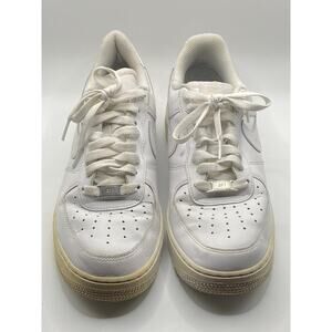 NIKE Men's White Air Force 1 '07 Low Top Lace-Up Basketball Shoes SZ 9.5